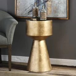 Uttermost Veira Gold Accent Table Tables