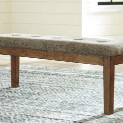 Ashley Furniture Flaybern - Light Brown - Large Uph Dining Room Bench