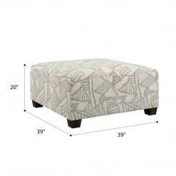 Emerald Home Royce Ottoman Ottomans