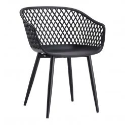 Moe's Home Collection Piazza Outdoor Chair Black-m2