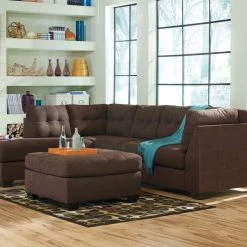 Benchcraft® Maier - Walnut - Left Arm Facing Chaise 2 Pc Sectional Sectionals