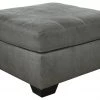 Ashley Furniture Ottomans Pitkin - Slate - Oversized Accent Ottoman