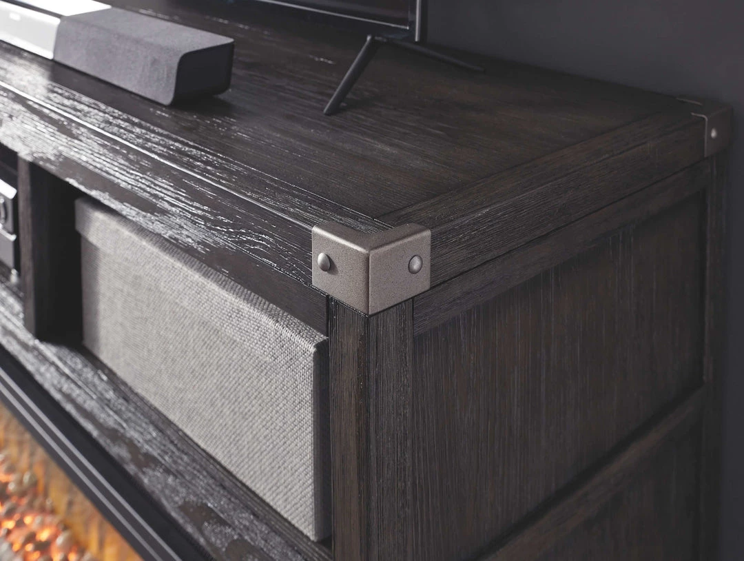 Signature Design By Ashley® Todoe - Gray - 2 Pc. - 65" Tv Stand With Wide Fireplace Insert 7 Signature Design By Ashley® Todoe - Gray - 2 Pc. - 65" Tv Stand With Wide Fireplace Insert