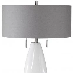 Uttermost Laurie White Ceramic Table Lamp
