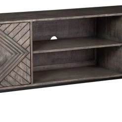 Signature Design By Ashley® Treybrook - Distressed Gray - 2 Door Accent Cabinet