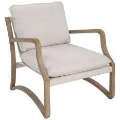 Uttermost Melora Solid Oak Accent Chair Chairs