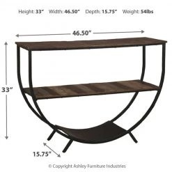 Ashley Furniture Lamoney - Gray/white/brown - Console Sofa Table Tables
