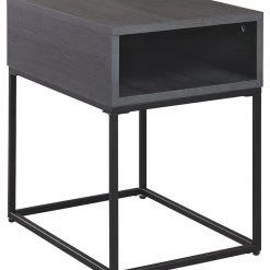 Ashley Furniture Yarlow - Black - Rectangular End Table