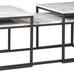 Ashley Furniture Donnesta - Gray/black - Occasional Table Set (3/cn)