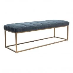 Moe's Home Collection Katie Bench Blue Benches 14 Moe's Home Collection Katie Bench Blue Benches