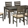 Ashley Furniture Dining Room Sets Rokane - Dark Brown - Dining Room Table Set (7/cn) 1 Ashley Furniture Dining Room Sets Rokane - Dark Brown - Dining Room Table Set (7/cn)