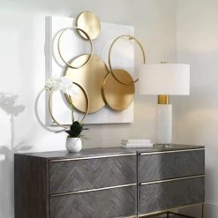 Uttermost Adagio Golden Disk Wall Art Accessories