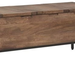 Ashley Furniture Tables Braddick - Light Brown/black - Storage Trunk