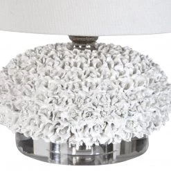 Uttermost Dellen White Floral Buffet Lamp Accessories