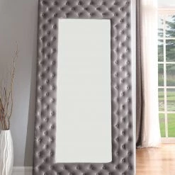 Emerald Home Accessories Lacey Upholstered Floor Mirror 11 Emerald Home Accessories Lacey Upholstered Floor Mirror