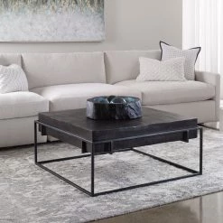 Uttermost Telone Modern Black Coffee Table Tables