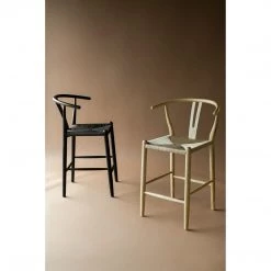 Moe's Home Collection Ventana Barstool Black Stools