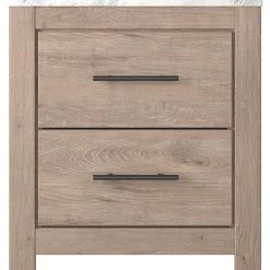 Ashley Furniture Senniberg - Light Brown/white - Two Drawer Night Stand