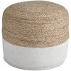 Ashley Furniture Sweed - Natural/white - Pouf - Round