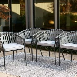 Ashley Furniture Chairs Palm Bliss - Gray - Chair (4/cn)