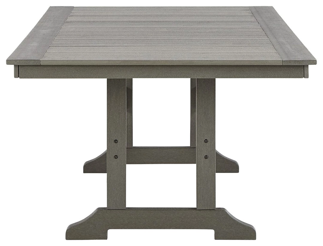 Signature Design By Ashley® Visola - Gray - Rect Dining Table W/umb Opt Tables 4 Signature Design By Ashley® Visola - Gray - Rect Dining Table W/umb Opt Tables