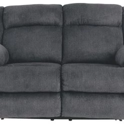 Ashley Furniture Reclining Furniture Burkner - Marine - Reclining Power Loveseat