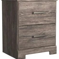 Ashley Furniture Nightstands Ralinksi - Gray - Two Drawer Night Stand