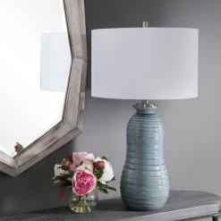 Accessories Uttermost Zaila Light Blue Table Lamp