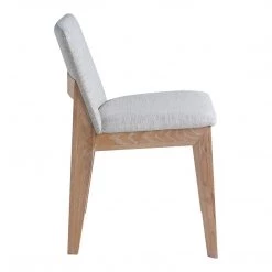 Moe's Home Collection Chairs Deco Oak Dining Chair Light Grey-m2
