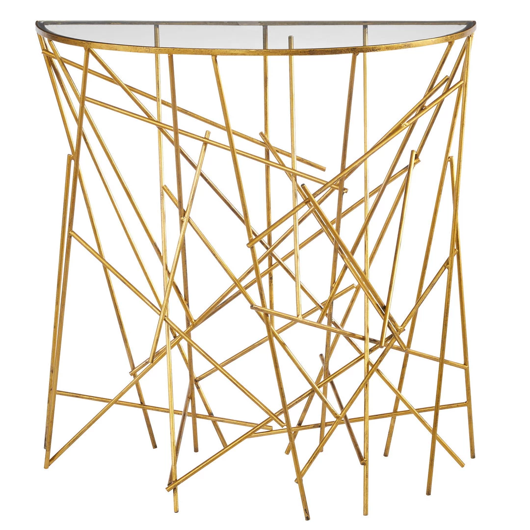 Tables Uttermost Philosopher Gold Console Table 3 Tables Uttermost Philosopher Gold Console Table