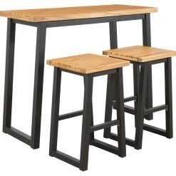 Ashley Furniture Outdoor Sets Town - Brown/black - Counter Table Set (3/cn)