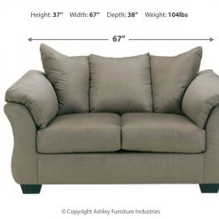 Ashley Furniture Darcy - Loveseat Contemporary - Stationary Loveseats 107 Ashley Furniture Darcy - Loveseat Contemporary - Stationary Loveseats