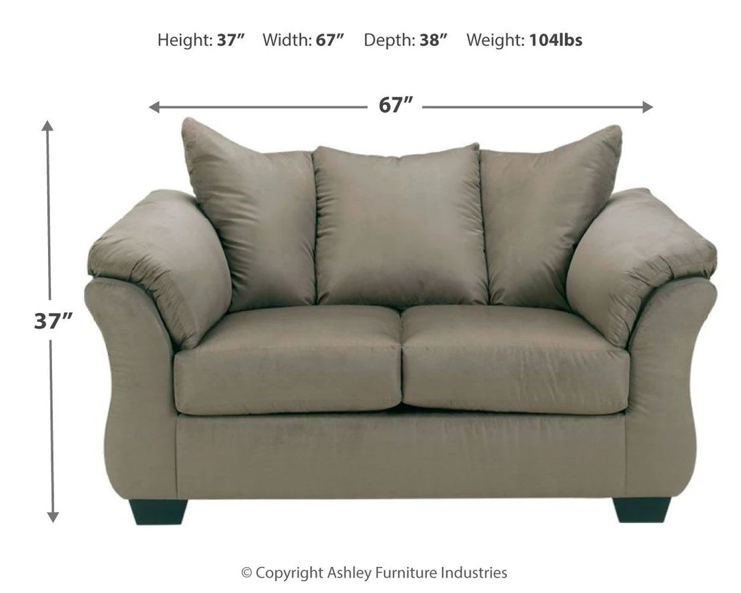 Ashley Furniture Darcy - Loveseat Contemporary - Stationary Loveseats 52 Ashley Furniture Darcy - Loveseat Contemporary - Stationary Loveseats