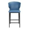 Moe's Home Collection Delaney Counter Stool Steel Blue 2 Moe's Home Collection Delaney Counter Stool Steel Blue