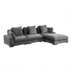 Moe's Home Collection Tumble Lounge Modular Sectional Charcoal Sectionals