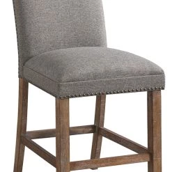 Ashley Furniture Aleeda - Brown/gray - Upholstered Barstool (2/cn)