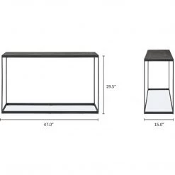 Moe's Home Collection Home Again Console Table Carbon Tables