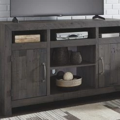 Ashley Furniture Mayflyn - Charcoal - Lg Tv Stand W/fireplace Option 8 Ashley Furniture Mayflyn - Charcoal - Lg Tv Stand W/fireplace Option