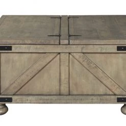Ashley Furniture Aldwin - Gray - Cocktail Table With Storage Tables