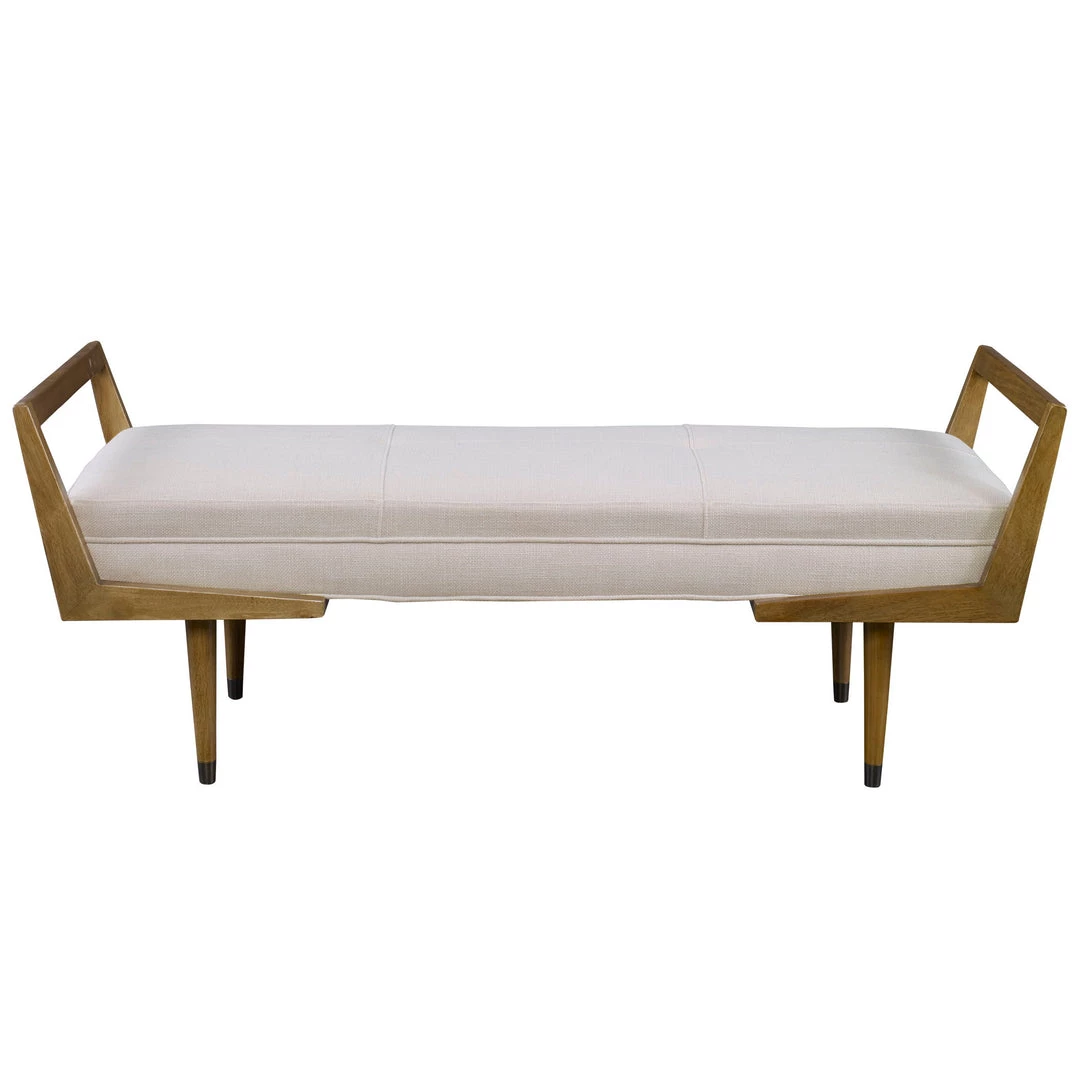 Uttermost Waylon Modern Ivory Bench 3 Uttermost Waylon Modern Ivory Bench