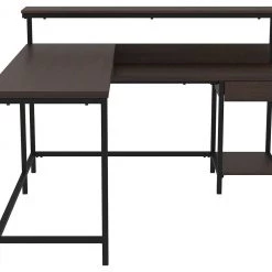 Ashley Furniture Camiburg - Warm Brown - L-desk With Storage Desks 15 Ashley Furniture Camiburg - Warm Brown - L-desk With Storage Desks