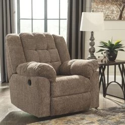 Ashley Furniture Reclining Furniture Workhorse - Cocoa - Rocker Recliner
