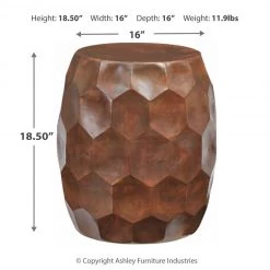 Ashley Furniture Tables Wynlow - Copper Finish - Stool