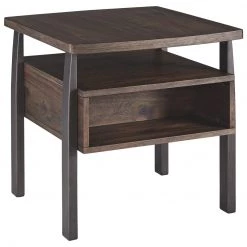 Ashley Furniture Tables Vailbry - Brown Dark - Rectangular End Table