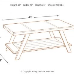 Ashley Furniture Tables Bellenteen - Brown/silver - Occasional Table Set (3/cn)
