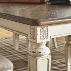Ashley Furniture Realyn - Chipped White - Rect Dining Room Ext Table Tables