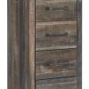 Ashley Furniture Drystan - Brown / Beige - Narrow Chest Chests
