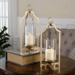 Uttermost Lucy Gold Candleholders S/2 Table Decor