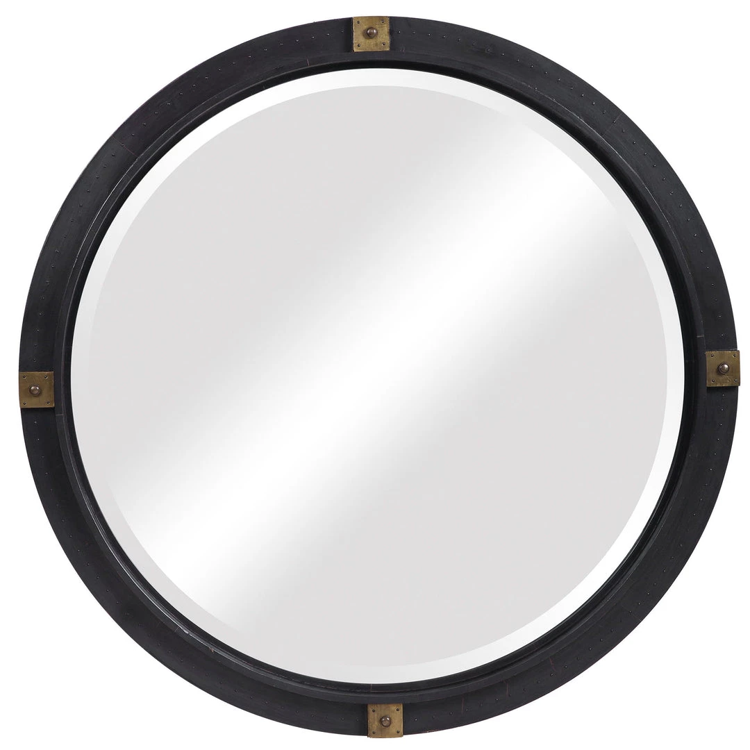 Uttermost Tull Industrial Round Mirror 3 Uttermost Tull Industrial Round Mirror