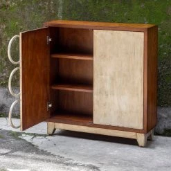 Uttermost Jacinta Silver Cabinet Cabinets